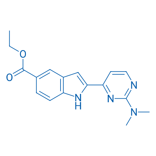Ethyl 2-(2-(dimethylamino)pyrimidin-4-yl)-1H-indole-5-carboxylate 100mg