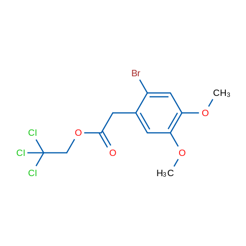2,2,2-Trichloroethyl 2-(2-bromo-4,5-dimethoxyphenyl)acetate 1g