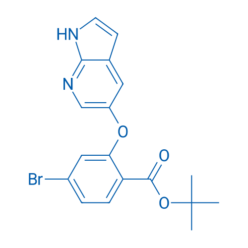 tert-Butyl 2-((1H-pyrrolo[2,3-b]pyridin-5-yl)oxy)-4-bromobenzoate 10g