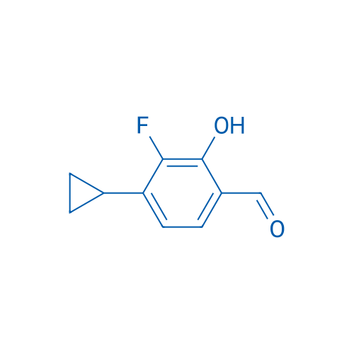 4-Cyclopropyl-3-fluoro-2-hydroxybenzaldehyde 50mg
