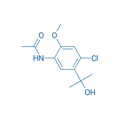 N-[4-chloro-5-(1-hydroxy-1-methylethyl)-2-methoxyphenyl]acetamide 250mg