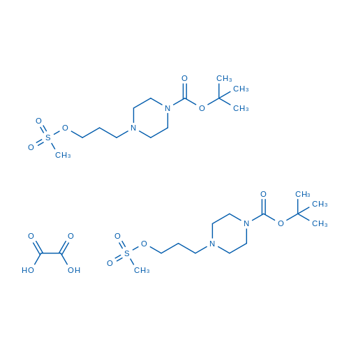 tert-Butyl 4-(3-((methylsulfonyl)oxy)propyl)piperazine-1-carboxylate hemioxalate 100g