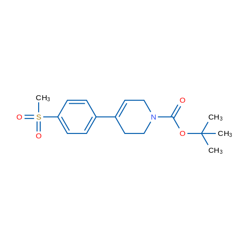 tert-Butyl 4-(4-(methylsulfonyl)phenyl)-3,6-dihydropyridine-1(2H)-carboxylate 100mg