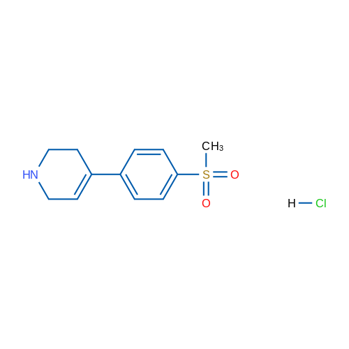 4-(4-(Methylsulfonyl)phenyl)-1,2,3,6-tetrahydropyridine hydrochloride 100mg