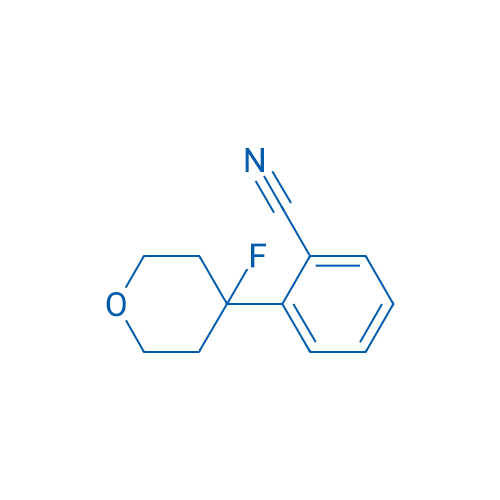 2-(4-Fluorotetrahydro-2H-pyran-4-yl)benzonitrile 100mg