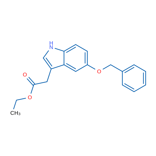 Ethyl 2-(5-(benzyloxy)-1H-indol-3-yl)acetate 5g