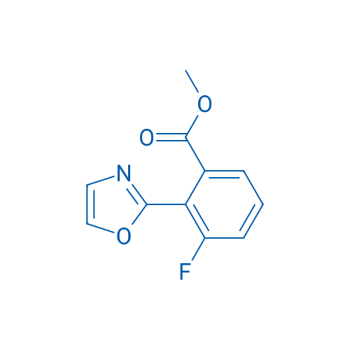 Methyl 3-fluoro-2-(oxazol-2-yl)benzoate 250mg