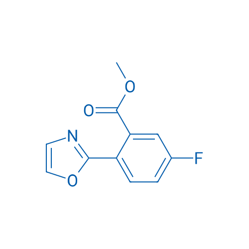 Methyl 5-fluoro-2-(oxazol-2-yl)benzoate 250mg