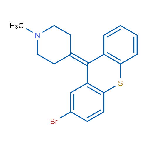 4-(2-Bromo-9H-thioxanthen-9-ylidene)-1-methylpiperidine 1g