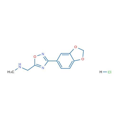 {[3-(2H-1,3-benzodioxol-5-yl)-1,2,4-oxadiazol-5-yl]methyl}(methyl)amine hydrochloride 1g