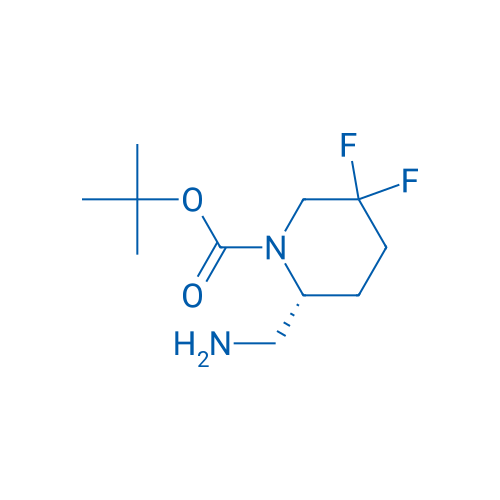 tert-Butyl (2R)-2-(aminomethyl)-5,5-difluoropiperidine-1-carboxylate 100mg