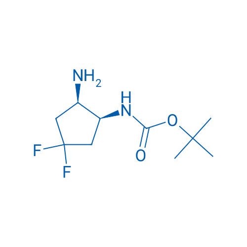 tert-Butyl ((1S,2R)-2-amino-4,4-difluorocyclopentyl)carbamate 100mg