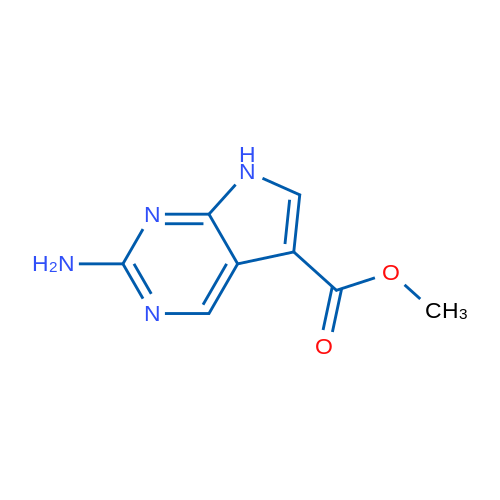Methyl 2-amino-7H-pyrrolo[2,3-d]pyrimidine-5-carboxylate 10g