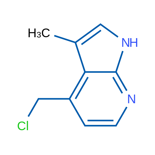 4-(Chloromethyl)-3-methyl-1H-pyrrolo[2,3-b]pyridine 250mg