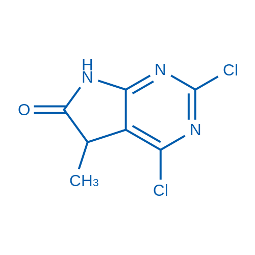 2,4-Dichloro-5-methyl-5,7-dihydro-6H-pyrrolo[2,3-d]pyrimidin-6-one 250mg