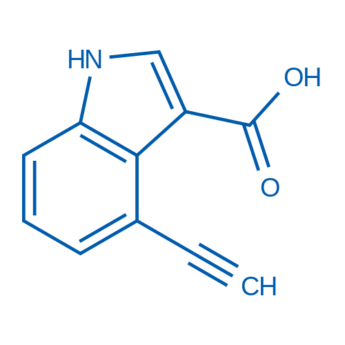 4-Ethynyl-1h-indole-3-carboxylic acid 250mg