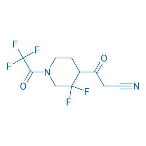 3-(3,3-Difluoro-1-(2,2,2-trifluoroacetyl)piperidin-4-yl)-3-oxopropanenitrile 1g