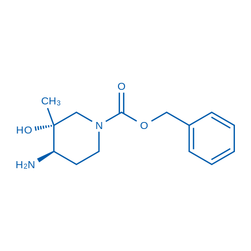 rel-Benzyl (3R,4R)-4-amino-3-hydroxy-3-methylpiperidine-1-carboxylate 100mg