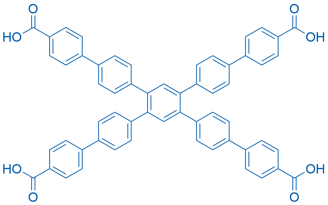 4'',5''-Bis(4'-carboxy[1,1'-biphenyl]-4-yl)[1,1':4',1'':2'',1''':4''',1''''-quinquephenyl]-4,4''''-dicarboxylic acid 250mg