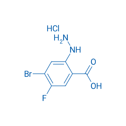 4-Bromo-5-fluoro-2-hydrazinylbenzoic acid hydrochloride 1g