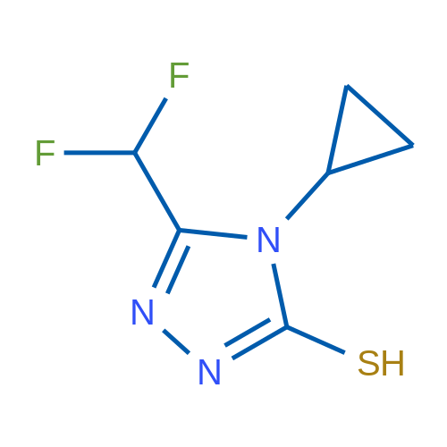 4-Cyclopropyl-5-(difluoromethyl)-4h-1,2,4-triazole-3-thiol 1g