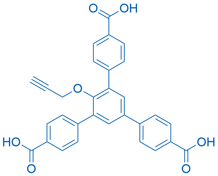 5'-(4-Carboxyphenyl)-2'-(prop-2-yn-1-yloxy)-[1,1':3',1''-terphenyl]-4,4''-dicarboxylic acid 250mg