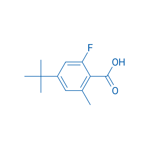 4-(TERT-BUTYL)-2-FLUORO-6-METHYLBENZOIC ACID 250mg