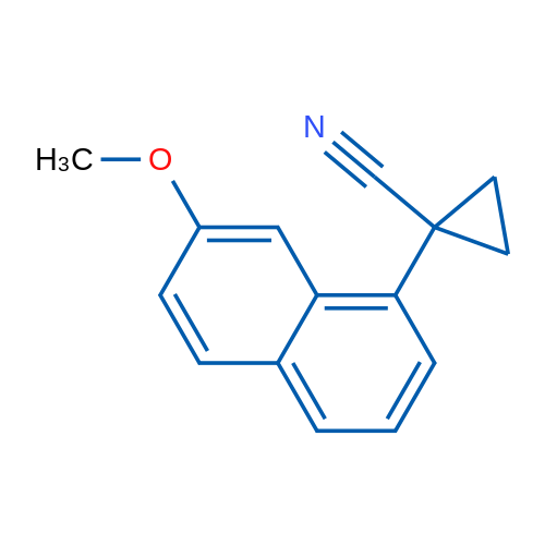 1-(7-Methoxynaphthalen-1-yl)cyclopropanecarbonitrile 250mg