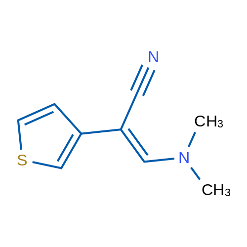 (2Z)-3-(Dimethylamino)-2-(thiophen-3-yl)prop-2-enenitrile 1g