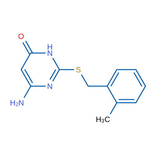 6-Amino-2-((2-methylbenzyl)thio)pyrimidin-4(3H)-one 5g