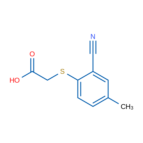 2-[(2-Cyano-4-methylphenyl)sulfanyl]acetic acid 1g