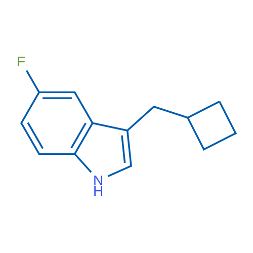 3-(Cyclobutylmethyl)-5-fluoro-1H-indole 1g