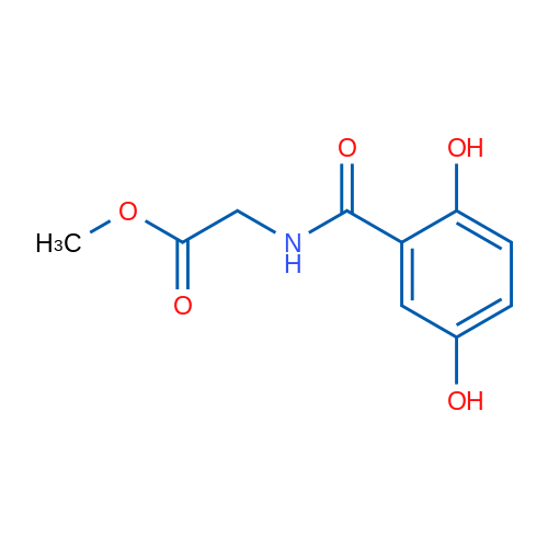 Methyl 2-(2,5-dihydroxybenzamido)acetate 250mg