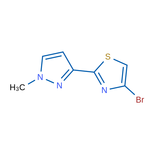 4-Bromo-2-(1-methyl-1H-pyrazol-3-yl)-1,3-thiazole 1g