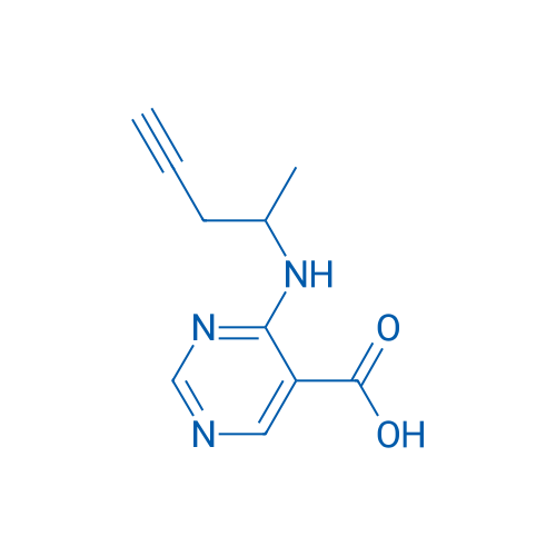 4-[(Pent-4-yn-2-yl)amino]pyrimidine-5-carboxylic acid 1g