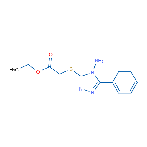 Ethyl 2-[(4-amino-5-phenyl-4H-1,2,4-triazol-3-yl)sulfanyl]acetate 5mg