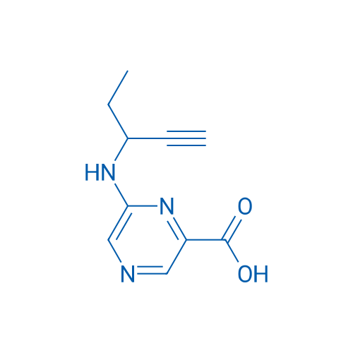 6-[(Pent-1-yn-3-yl)amino]pyrazine-2-carboxylic acid 1g