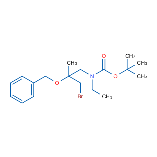tert-Butyl N-[2-(benzyloxy)-3-bromo-2-methylpropyl]-N-ethylcarbamate 1g