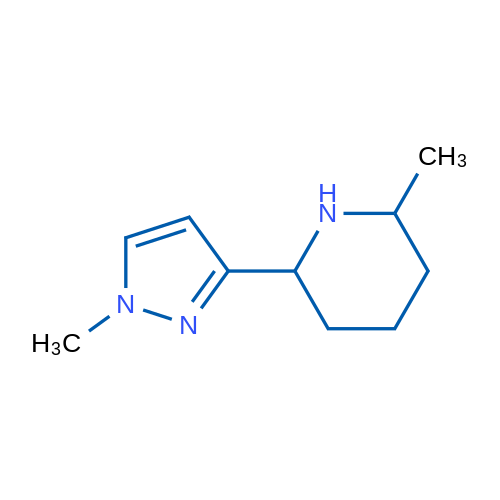 2-Methyl-6-(1-methyl-1H-pyrazol-3-yl)piperidine 1g