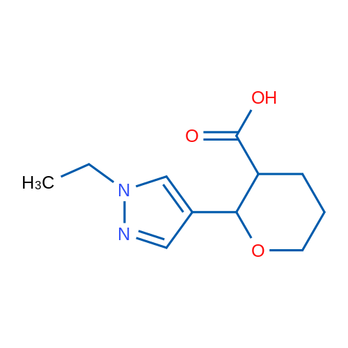 2-(1-Ethyl-1H-pyrazol-4-yl)oxane-3-carboxylic acid 1g