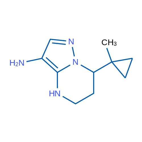 7-(1-Methylcyclopropyl)-4H,5H,6H,7H-pyrazolo[1,5-a]pyrimidin-3-amine 1g