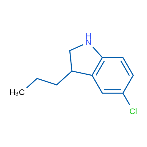 5-Chloro-3-propyl-2,3-dihydro-1H-indole 1g