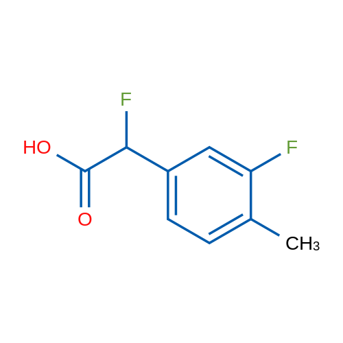 2-Fluoro-2-(3-fluoro-4-methylphenyl)acetic acid 1g
