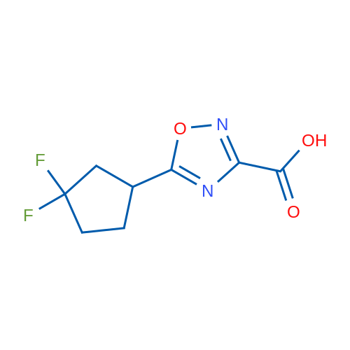 5-(3,3-Difluorocyclopentyl)-1,2,4-oxadiazole-3-carboxylic acid 1g