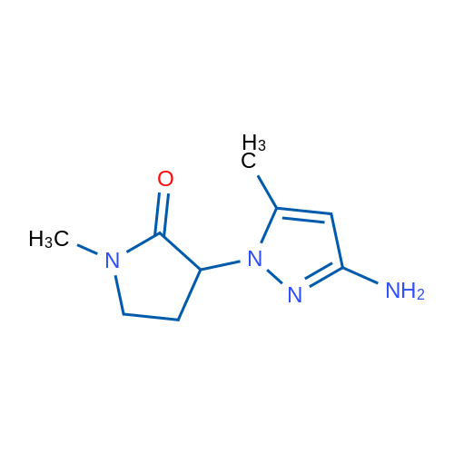 3-(3-Amino-5-methyl-1H-pyrazol-1-yl)-1-methylpyrrolidin-2-one 1g
