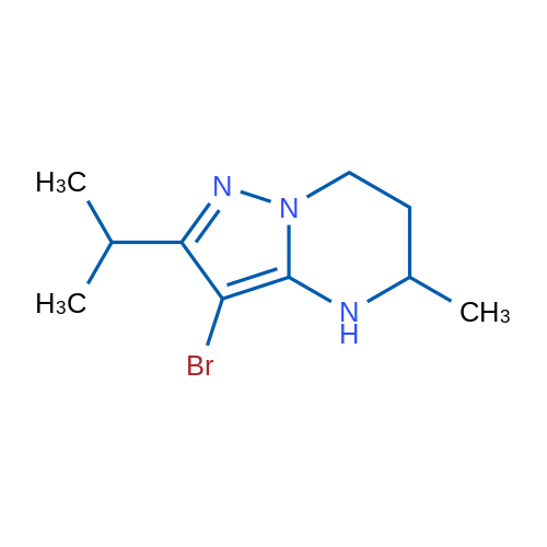3-Bromo-5-methyl-2-(propan-2-yl)-4H,5H,6H,7H-pyrazolo[1,5-a]pyrimidine 1g