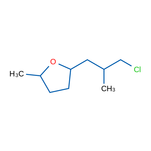 2-(3-Chloro-2-methylpropyl)-5-methyloxolane 1g