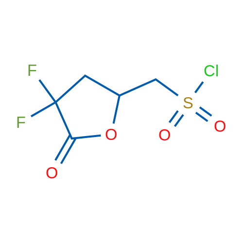 (4,4-Difluoro-5-oxooxolan-2-yl)methanesulfonyl chloride 1g