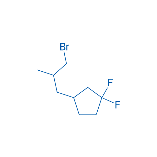 3-(3-Bromo-2-methylpropyl)-1,1-difluorocyclopentane 1g