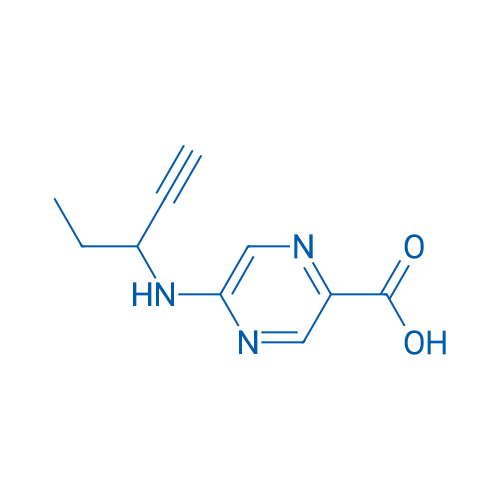 5-[(Pent-1-yn-3-yl)amino]pyrazine-2-carboxylic acid 1g